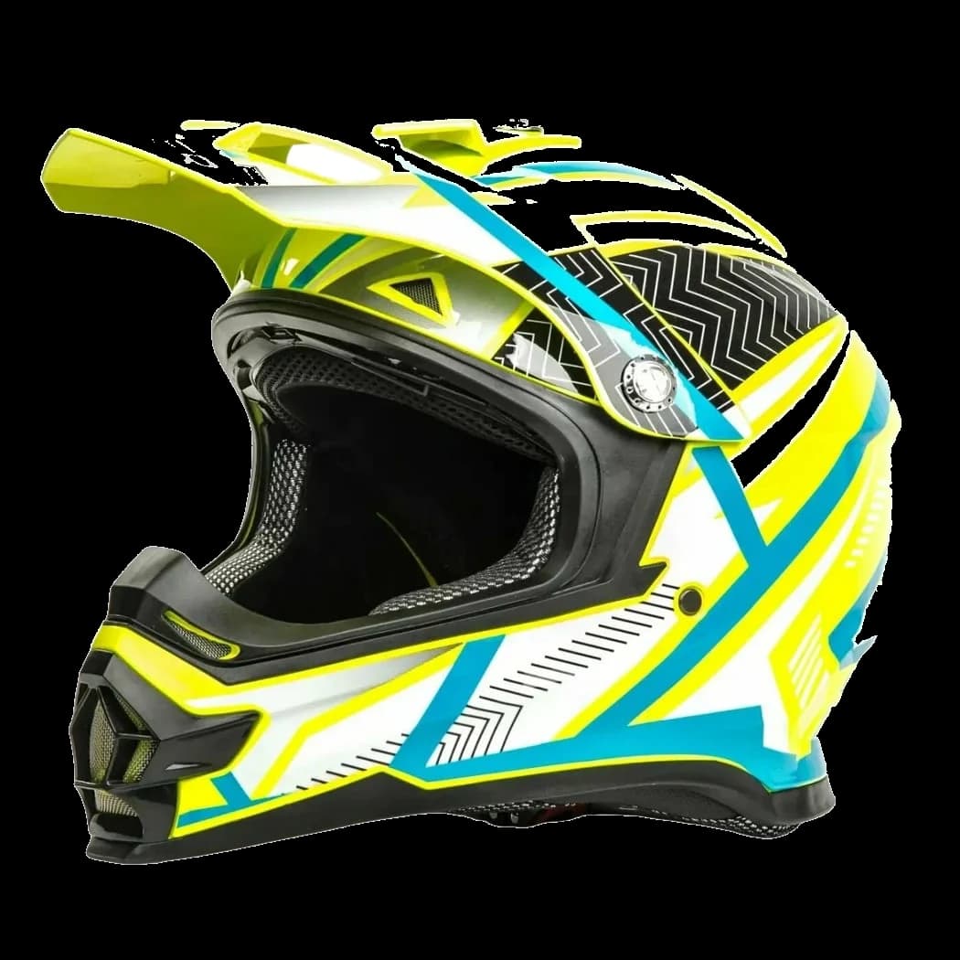 Шлем кроссовый HIZER B6196 №1 yellow