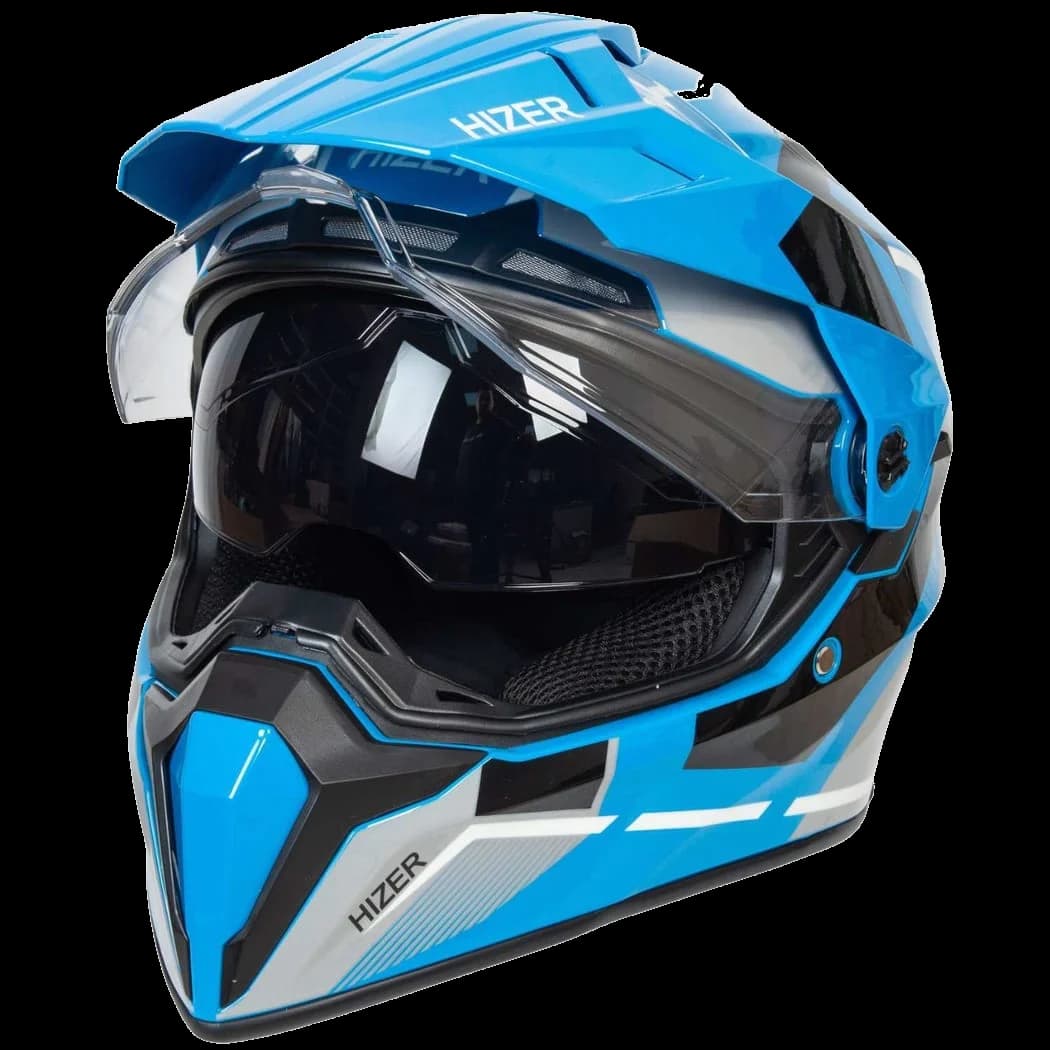 Шлем мотард HIZER J6808 №1 blue