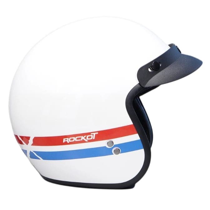 Шлем открытый с козырьком ROCKOT RM-391 CLASSIC TRIP