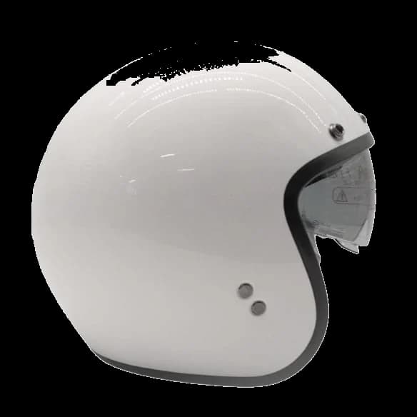 Шлем открытый с козырьком ROCKOT RM-391 CLASSIC WHITE